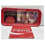 1992 Coca Cola Christmas Rectangular Metal