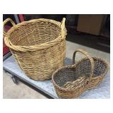 (2) Wicker Baskets 18' x 14.5', 16'x6.5'