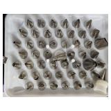 Huge Lot Of Wilton Cake Decorating Metal Tips,