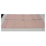 (2)Pink Microfiber Pillowcases with a