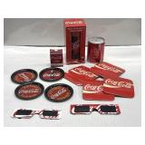 Coca Cola Tin Can, Glass, Mini Cards, Coasters &