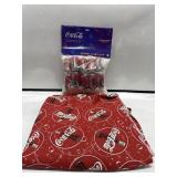 Coca-Cola Can Novelty Light Set & Fabric