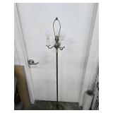 60' Floor Lamp w/Brass Base