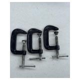 (3) 2' C Clamps