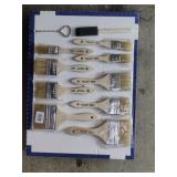 Wooden Handled Saining Brushes. 1', 2' and 3' ,