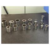 (14) 3/8' Drive metric sockets