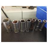 (7) Metric 3/8' drive deep sockets