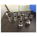 (12) 1/4' Drive Sockets SAE
