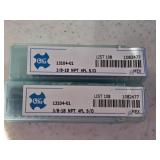 (2) NEW 3/8' - 18 NPT 4 FLUTE TAPER PIPE TAP H