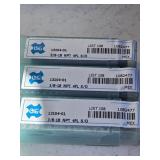 (3) NEW 3/8' - 18 NPT 4 FLUTE TAPER PIPE TAP H
