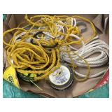 Yellow & White Hollow Braid Polypropylene