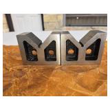 Pr of 3' Cast Iron V-blocks used in Machining and