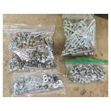7/16' (believed) nuts, bolts, washers, carriage