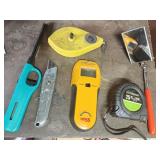 Stud Finder, Measuring Tape &  other Tools
