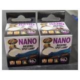 (2) 40W NANA Basking Spot Lamps