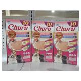 (3) 10ct Inaba Churu Grain-Free Lickable Cat