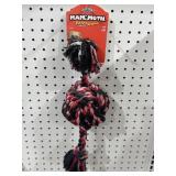 Mammoth Flossy Chews Colored 3 Knot Tug Rope Dog