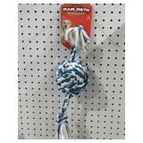 Mammoth Flossy Chews Colored 3 Knot Tug Rope Dog