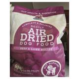 2lb Red barn air, dry dog food beef and lamb