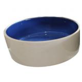 (2) Stoneware Pet Dishes 7.5'