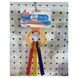 Nylabone Puppy Chew Teething Keys Toy, a Bacon