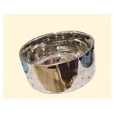 Luigi Lux Dog Bowl Silver Large