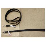 24' Black Dog Collar & 6ft Leash