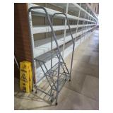Mobile Industrial Rolling Step Ladder