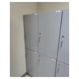 Grey Locker Cabinet Unit (set of 4)  18'x32'x64'