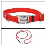 Coastal Pet LG Red Collar & 6ft Braided Leash