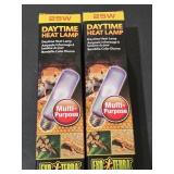 (2) Exo Terra Daytime Heat Lamp (model PT2102), a