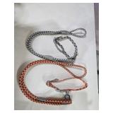 (2) Coastal 6' Reflective Rope Leashes & (2)