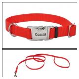 Coastal Pet Red SM Collar & 4ft Leash