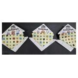 (3) Dog Clip-On Adjustable Bandanas
