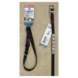Sz XS & 10" Small Dog Collars Black