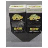 (2) 1oz Exo Terra Multi Vitamin Powder S