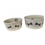 (2) Petrageous Ceramic Bowls