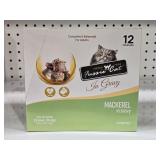12-pack of Fussie Cat Premium Mackerel in Gravy