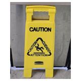 Rubbermaid Caution Wet Floor Sign