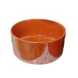 Luigi Lux Dog Bowl Orange Large