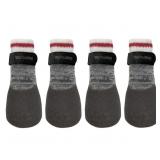 foufouBRANDS Rubber Dipped Dog Socks in size M