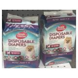 (2) Simple Solution XS/Toy Disposable Diapers are