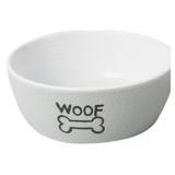 7' Gray Ceramic Dog Dish
