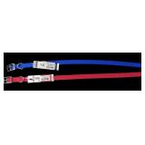 16" Red & Blue Dog Collars
