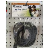 Coastalï¿½ Big Dog Tie Out 15' Black Braided