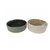 (2) Ceramic Pet Bowls