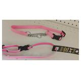 Sz MD Check Collar & Plastic Buckle Reflective