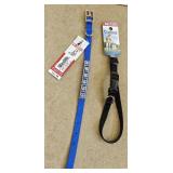 XS & 10' Dog Collars Blue & Black