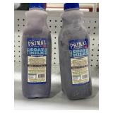 (2) Primal Pet Foods Raw Goat Milk Blueberry Pom