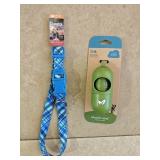 MD Blue Dog Collar & Waste Bags